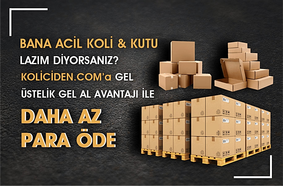 Bana acil koli kutu lazım diyorsanız kolici.com da sizin için hazır koli kutu var
