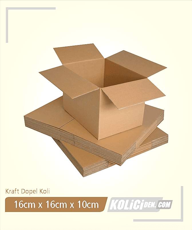 30X30X30 cm Hazır Kraft Dopel Koli-Çerçeve kolisi