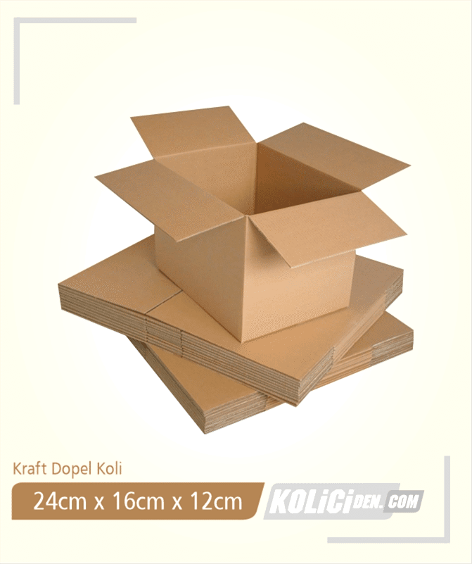 50x40x30cm Hazır Kraft Dopel Koli