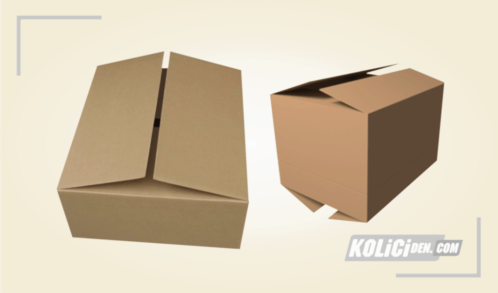 Yarım Kapaklı Karton Koli